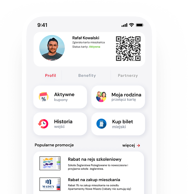 kartadashboard Karta mieszkańca w aplikacji mobilnej